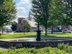 Champlain Fountain in Swanton's town green