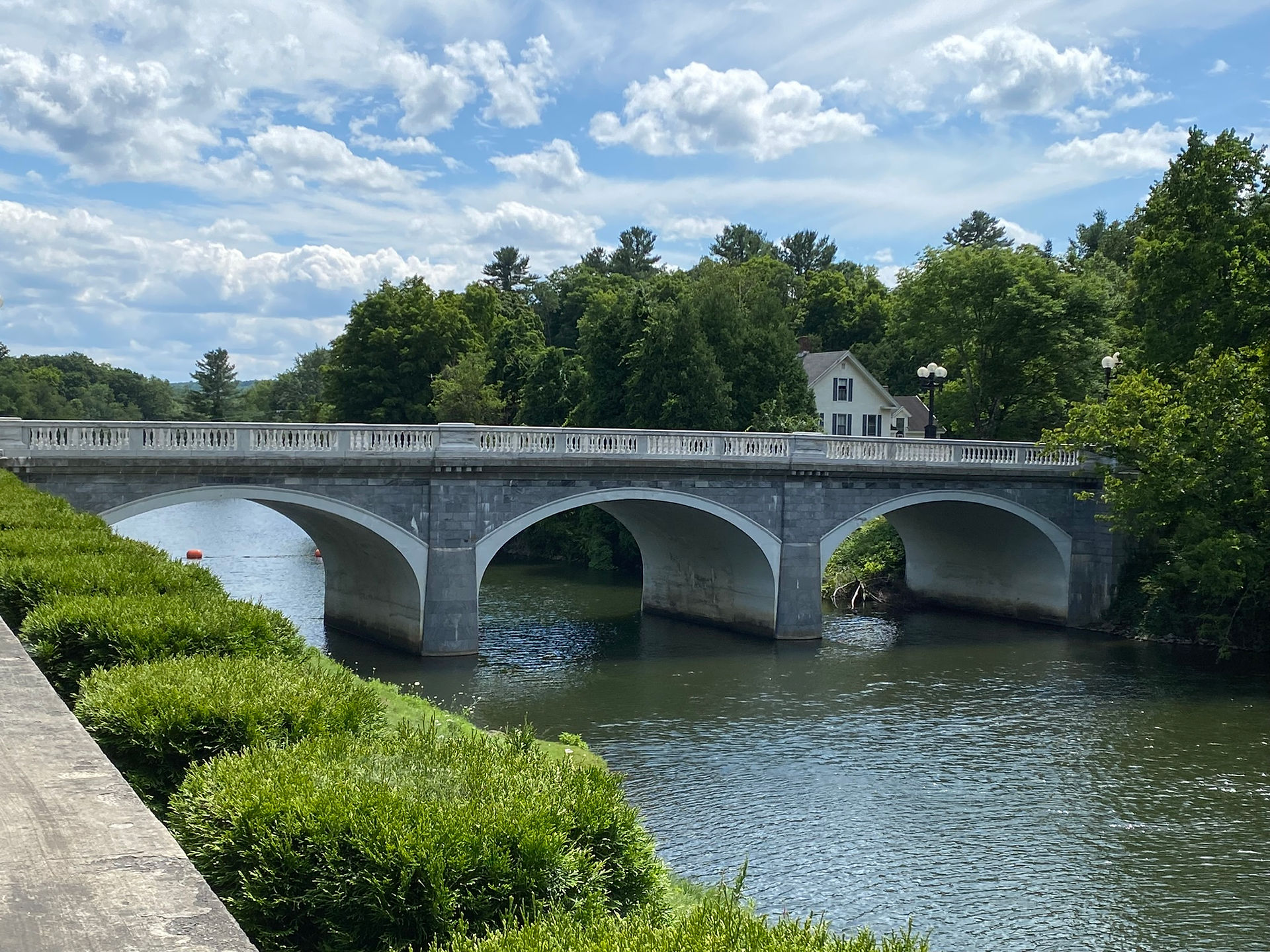 A marble bridge in town 