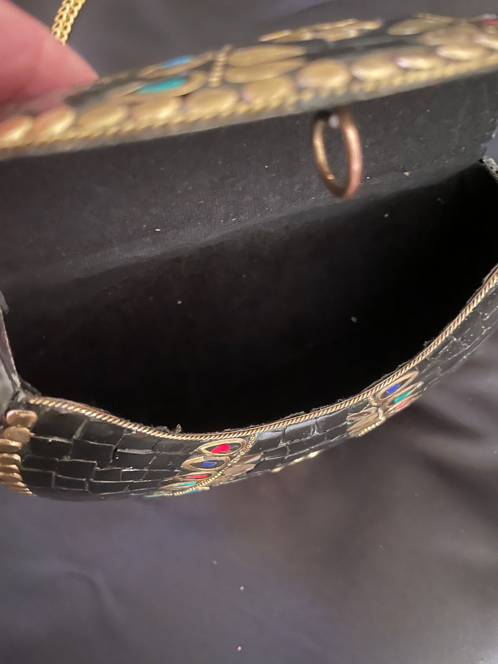 Thumbnail: Handmade Evening Bag from Tibet . Each one is one of a kind!