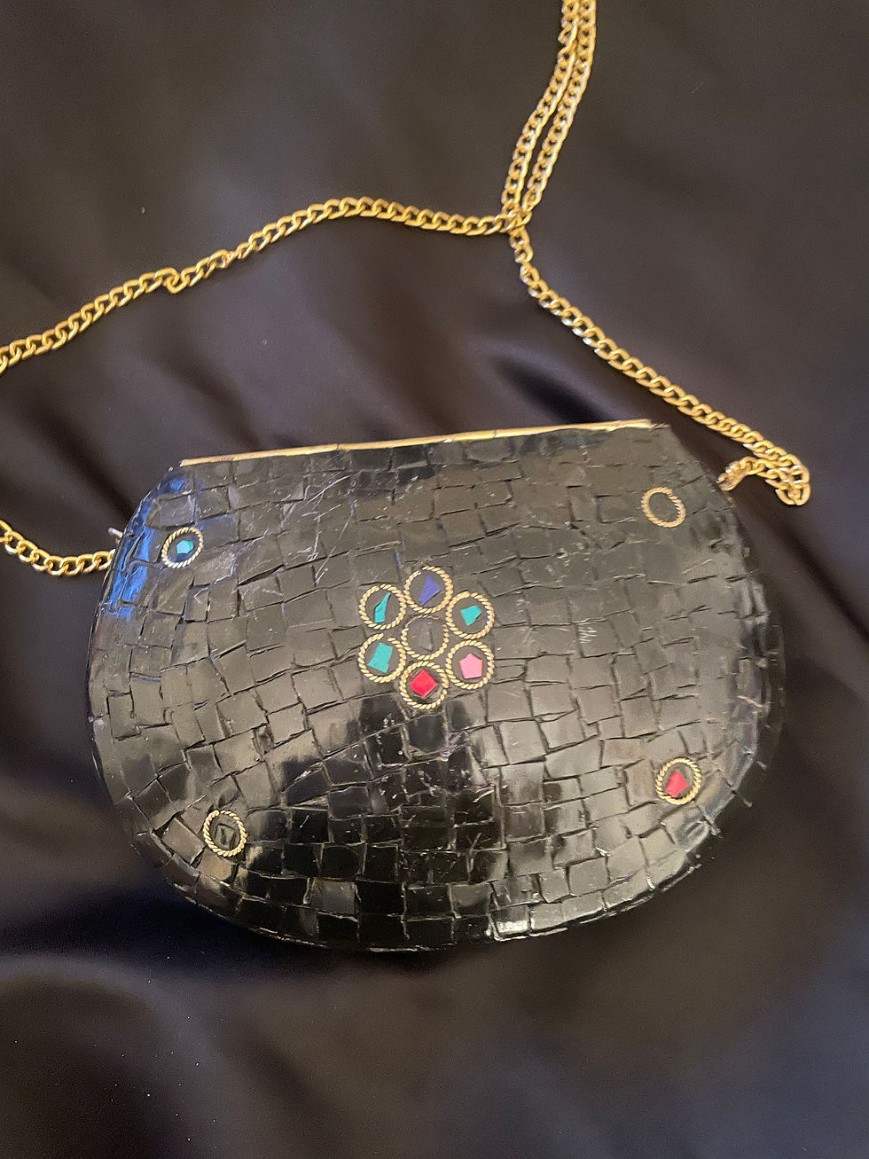 Thumbnail: Handmade Evening Bag from Tibet . Each one is one of a kind!