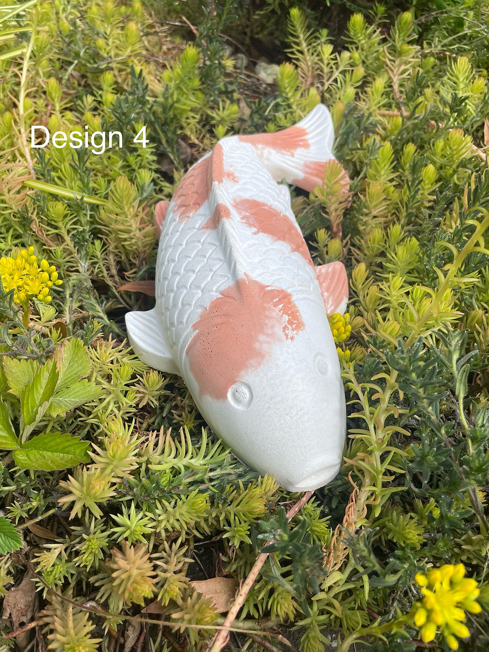 Hand cast Koi fish pond or garden ornament