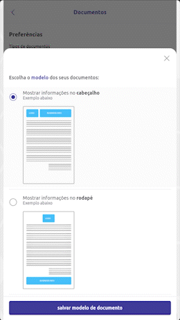 Documentos personalizados - Agenda Boa
