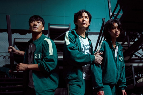 Netflix的原創韓劇魷魚遊戲戲照