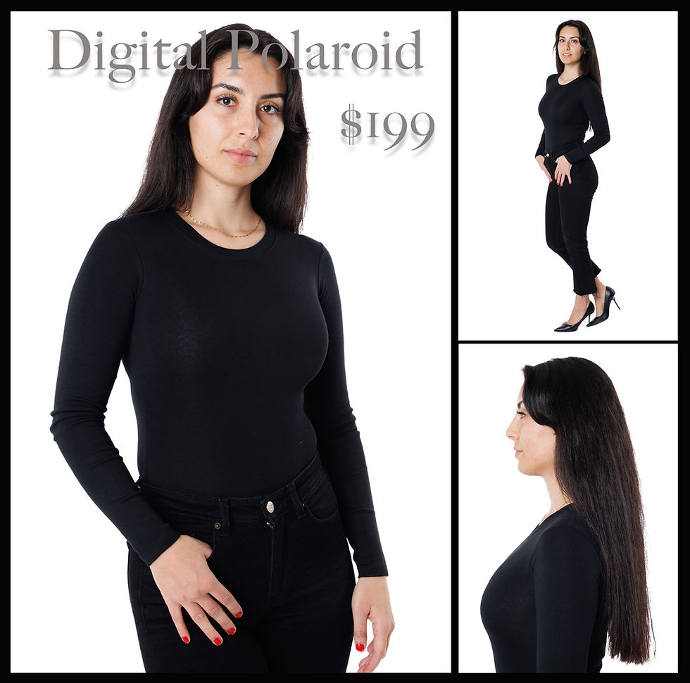 Professional digital polaroid photographer NYC studio session