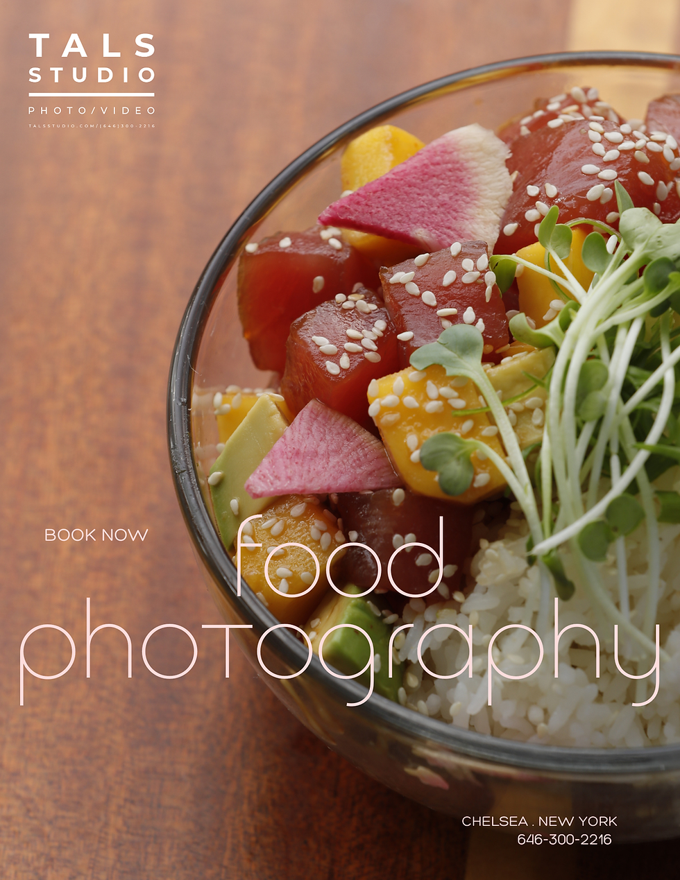 Food product photography New York City