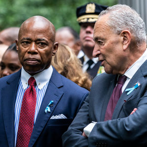 9/11 Memorial Ceremony
Senate Majority Leader Chuck Schumer, a Democrat from New York, attends a ceremony at the National September 11 Memorial Museum in New York, US, on Sunday, Sept. 11, 2022