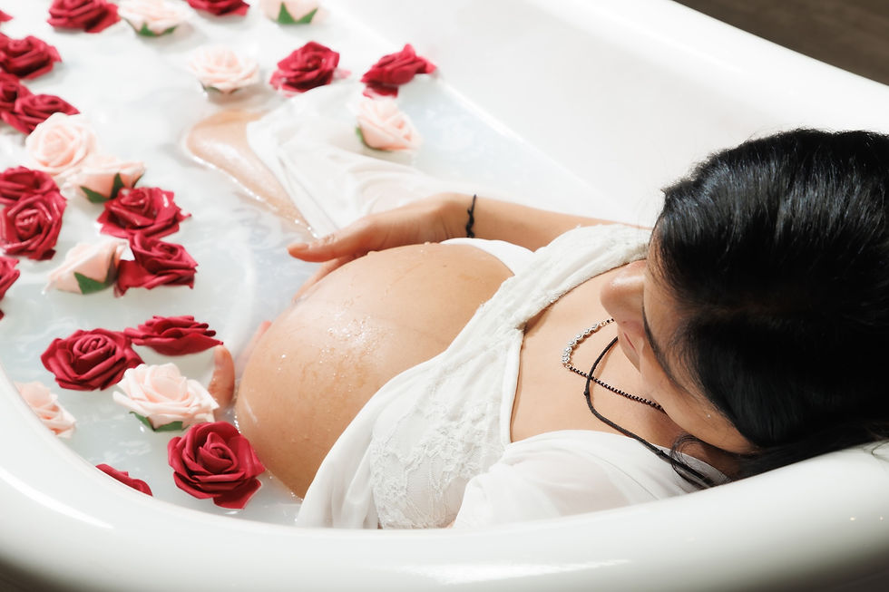 Milk Bath Maternity Photography Session in NYC
