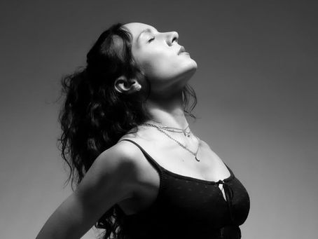 Contemporary dancer expressive motion photography