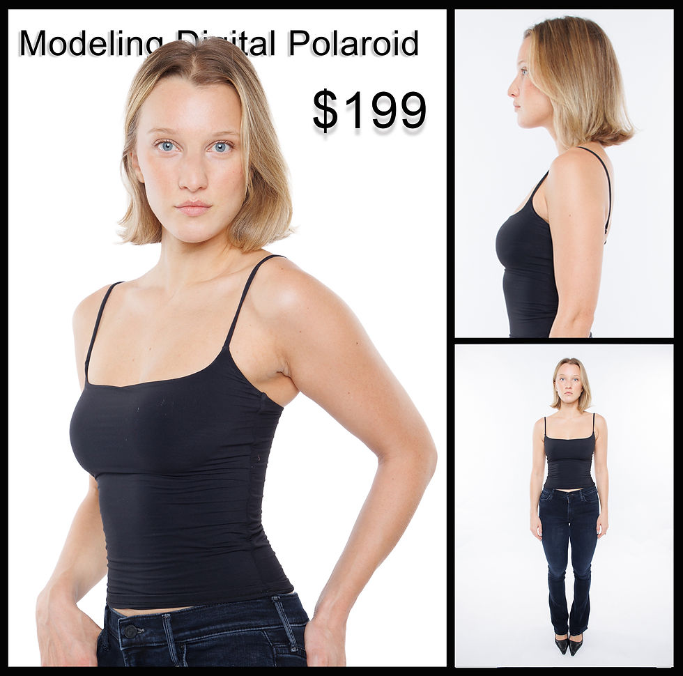 Modeling digital Polaroid – $199 modeling digital Polaroid photoshoot in NYC