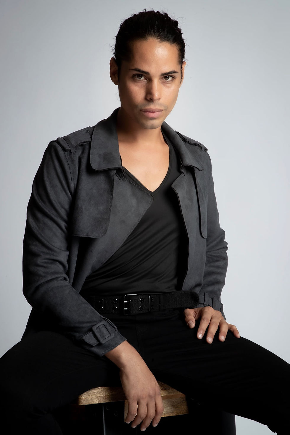 Tals Studio Most Popular Modeling Photoshoot From Expert Photographer! $599 male model in all black outfit
