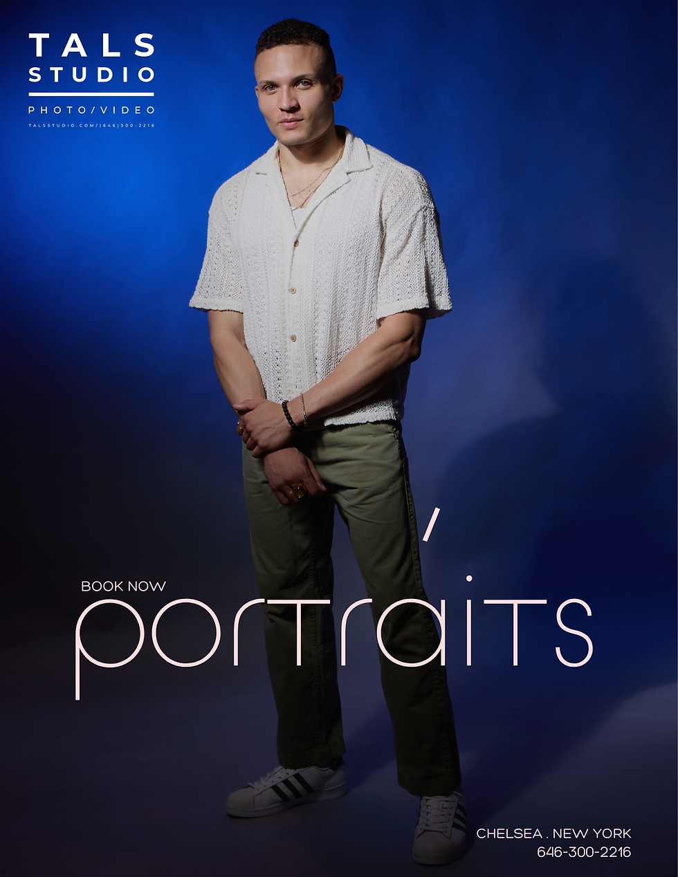Professional portrait photographer NYC at Tals Studio Manhattan