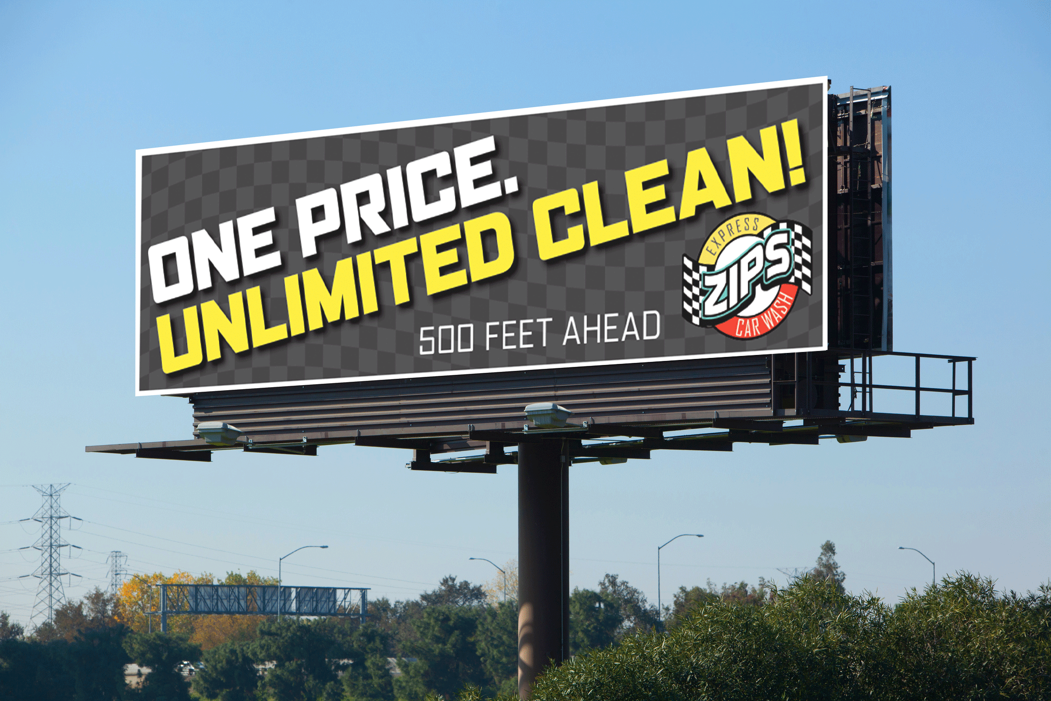 carwash marketing billboard