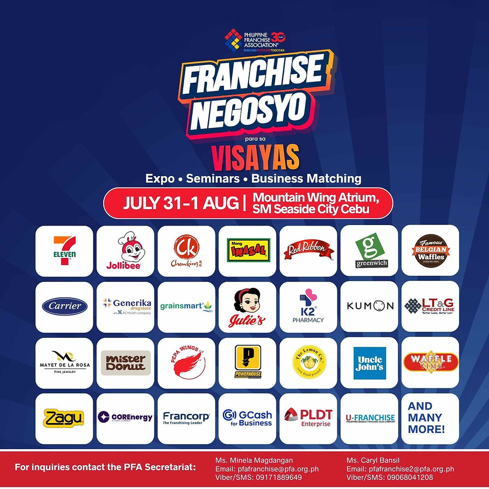 Franchise Negosyo para sa VISAYAS (Expo & Business Matching)
