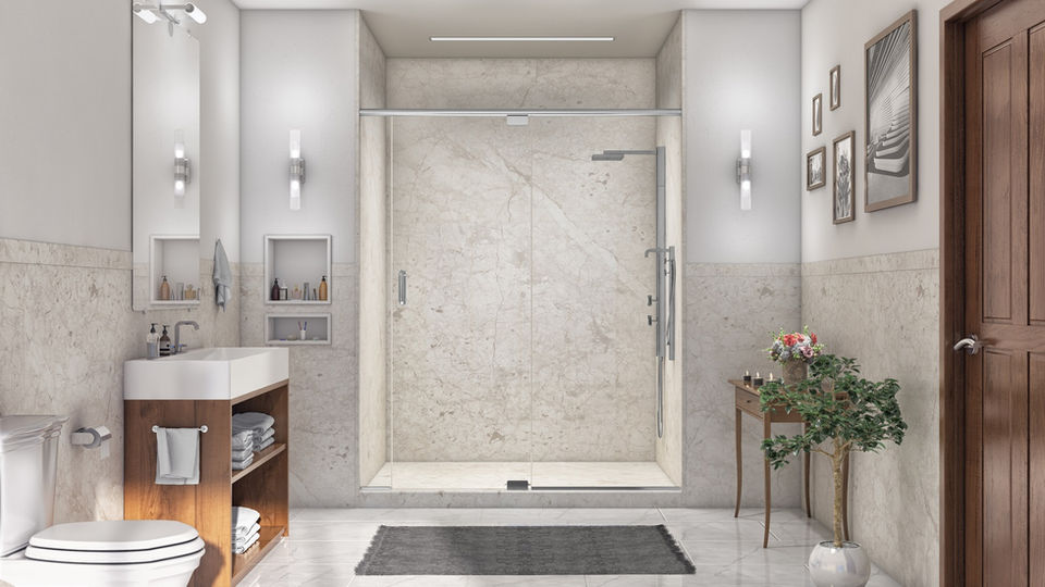 Royale-96-in-Botticino-Cream-with-Wainscotting