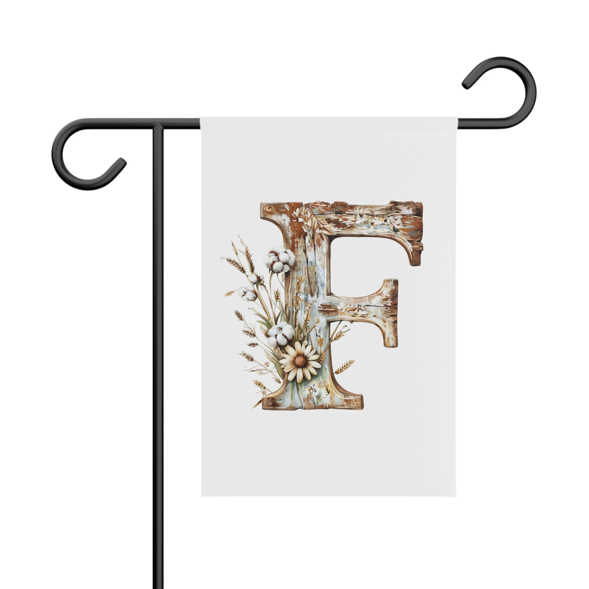 Country Letter 'F' Garden Banner
