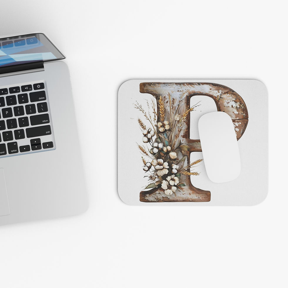 Thumbnail: Country Letter 'P' Mouse Pad (Rectangle)