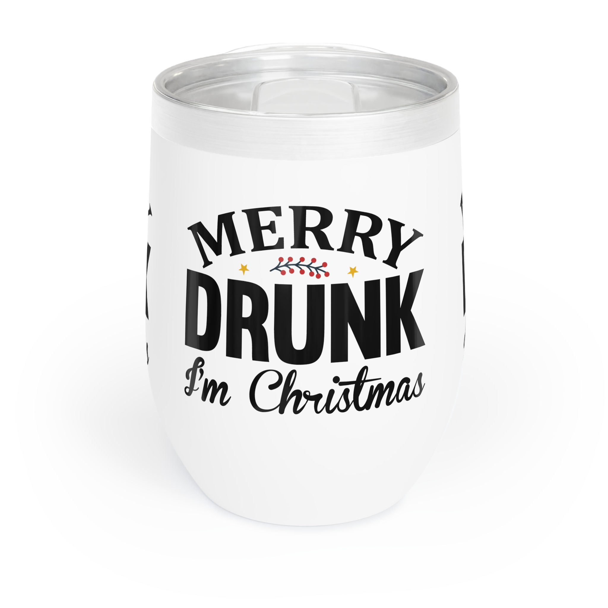 Merry Drunk I'm Christmas Wine Tumbler
