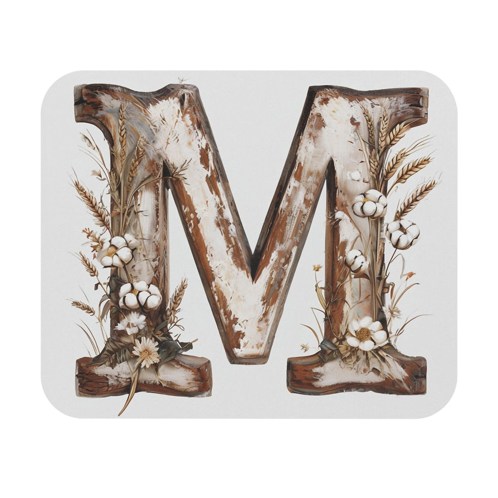 Country Letter 'M' Mouse Pad (Rectangle)