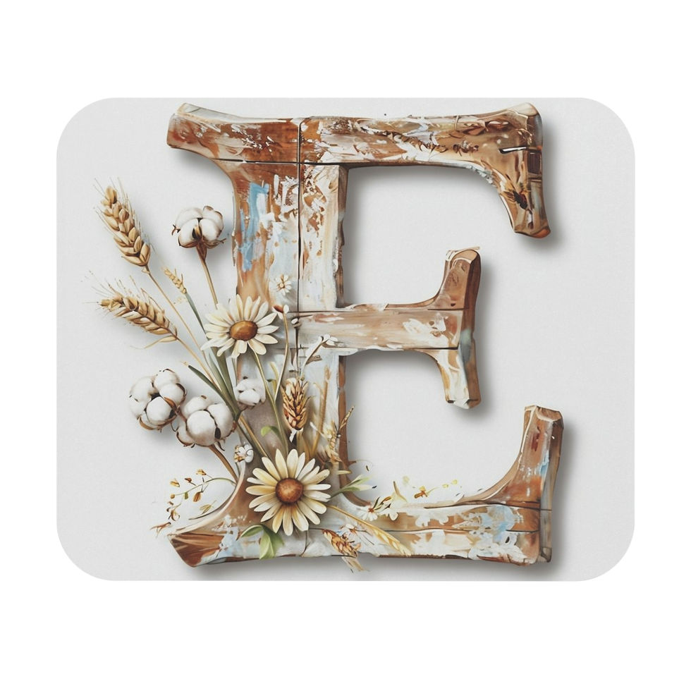 Country Letter 'E' Mouse Pad (Rectangle)