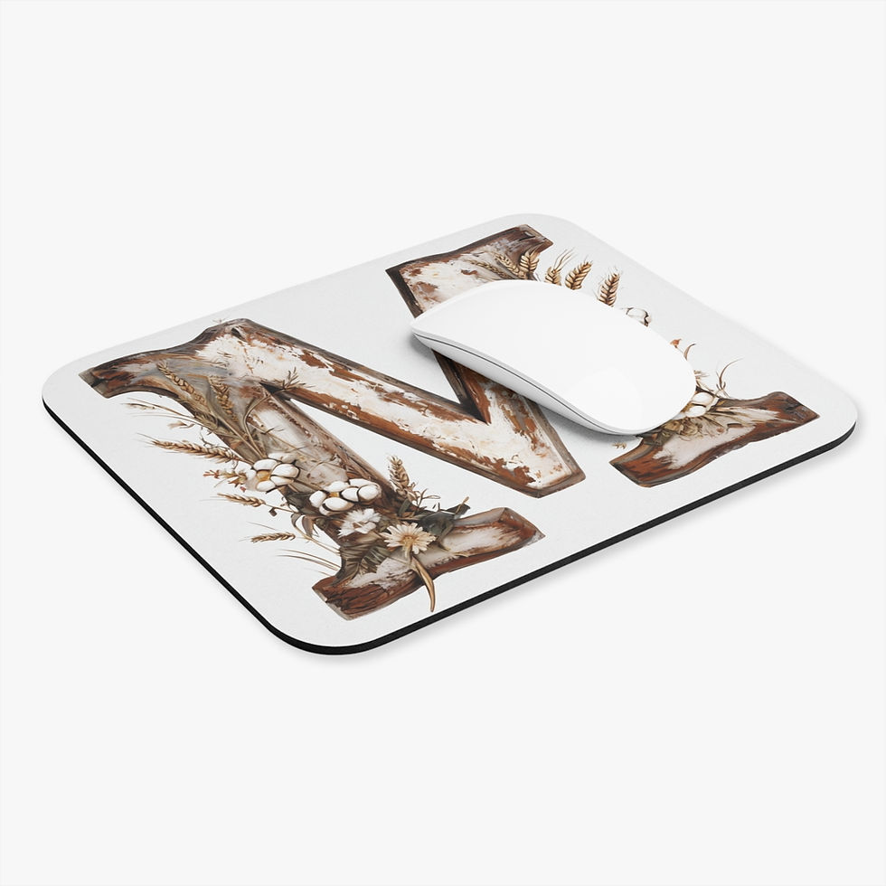 Thumbnail: Country Letter 'M' Mouse Pad (Rectangle)