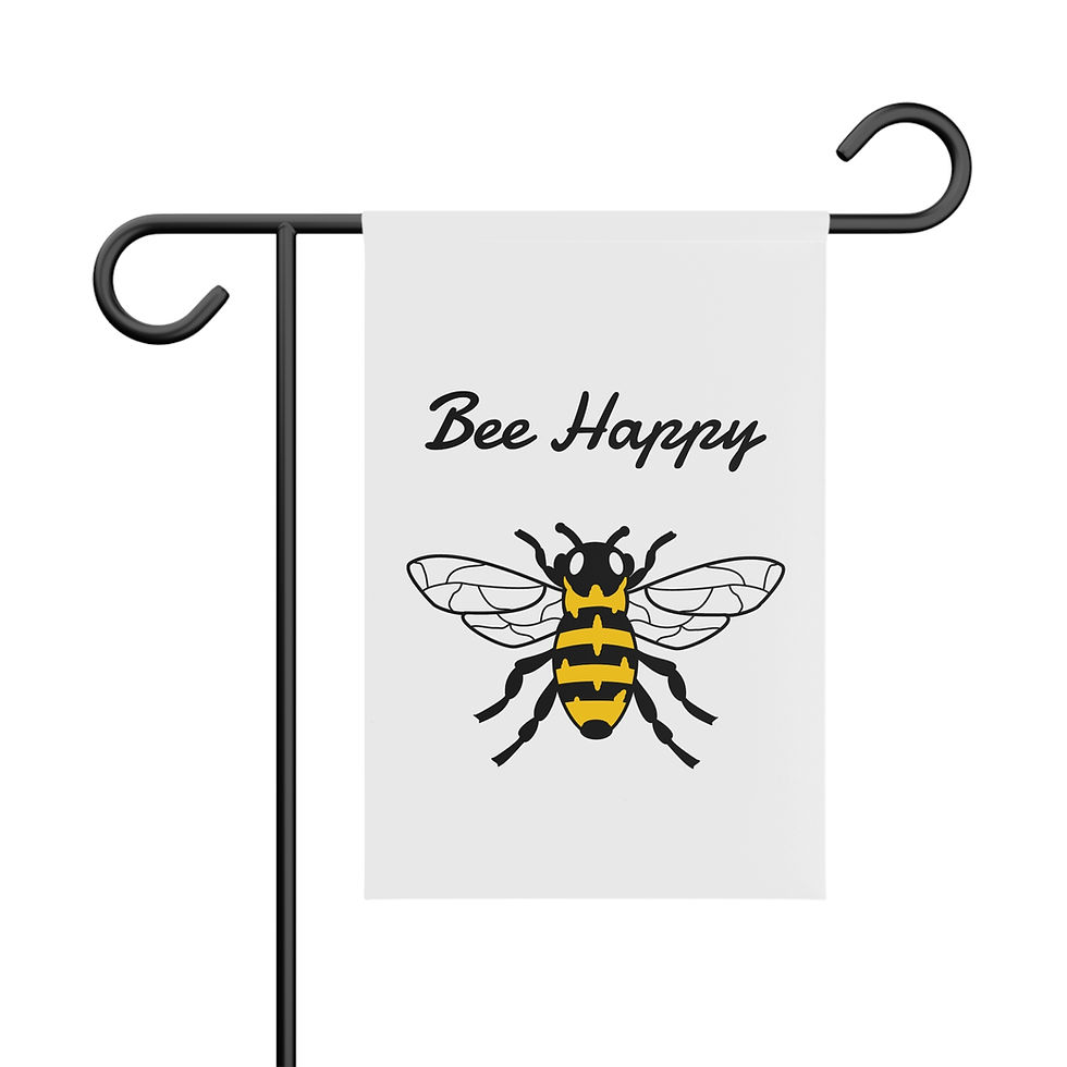 Bee Happy Garden Banner