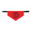 Thumbnail: Happy Pawlidays Pet Bandana Collar in Red
