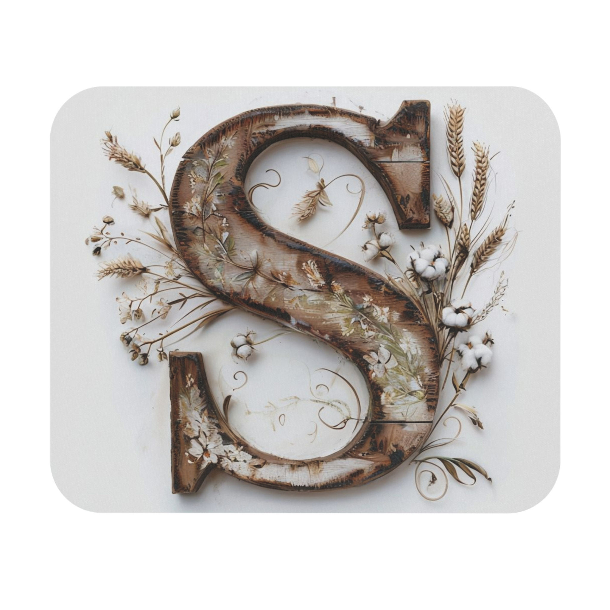 Country Letter 'S' Mouse Pad (Rectangle)