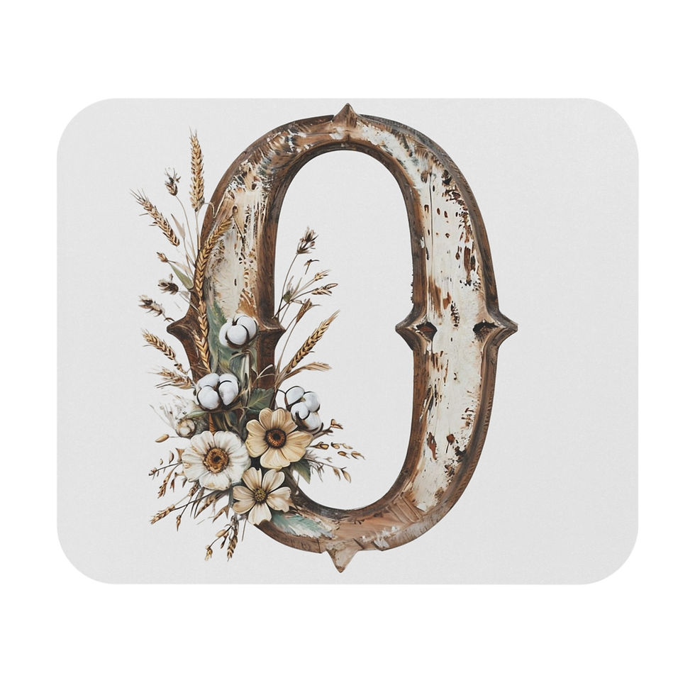 Country Letter 'O' Mouse Pad (Rectangle)