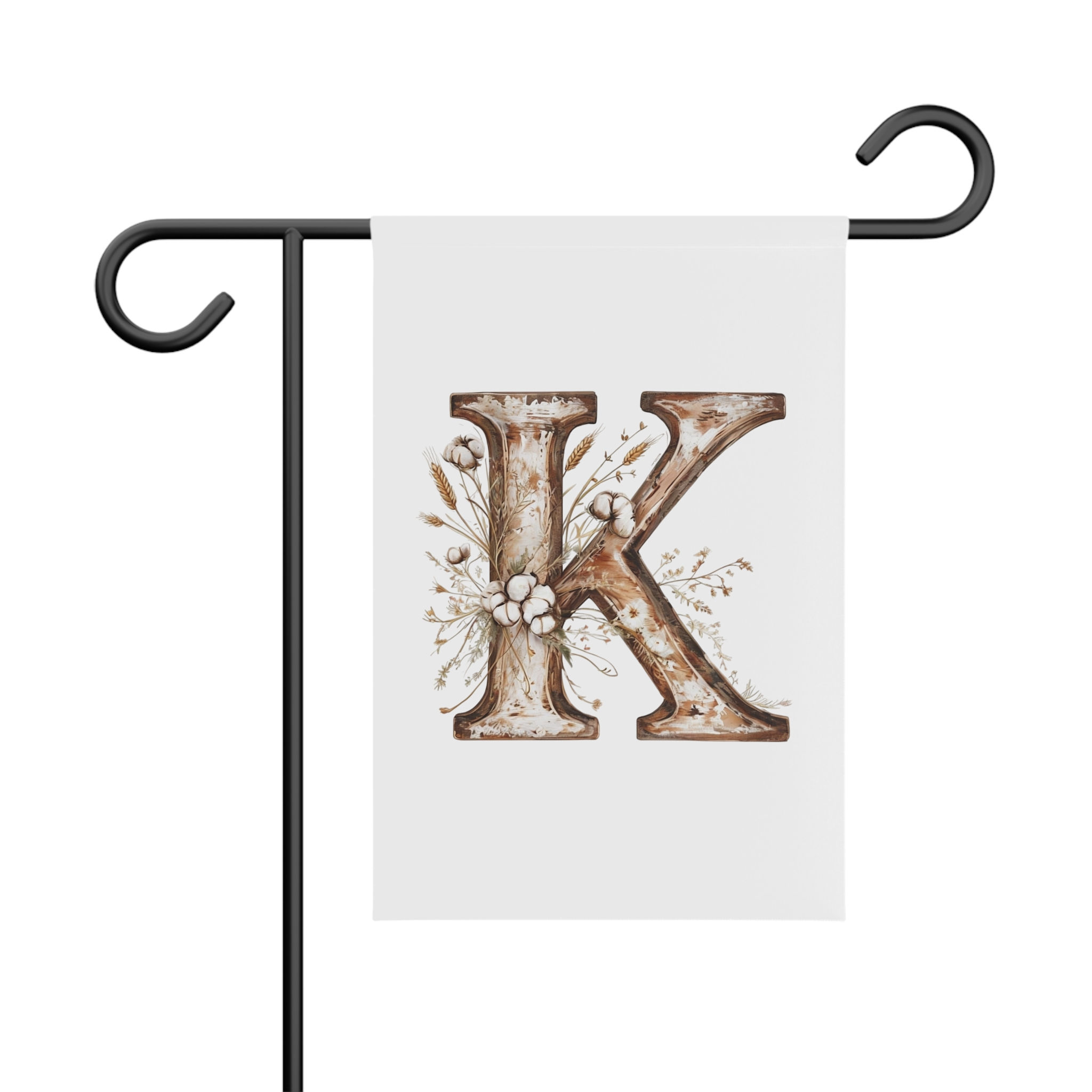 Country Letter 'K' Garden Banner