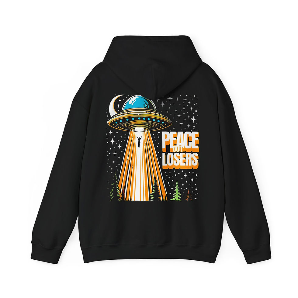 Thumbnail: Peace Out Losers Alien Pullover Hoodie