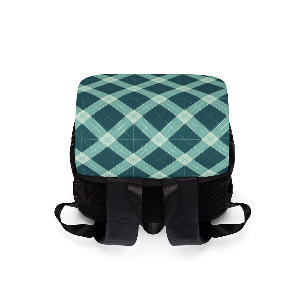 Thumbnail: Blue Plaid Shoulder Backpack