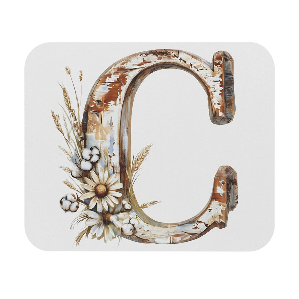 Country Letter 'C' Mouse Pad (Rectangle)