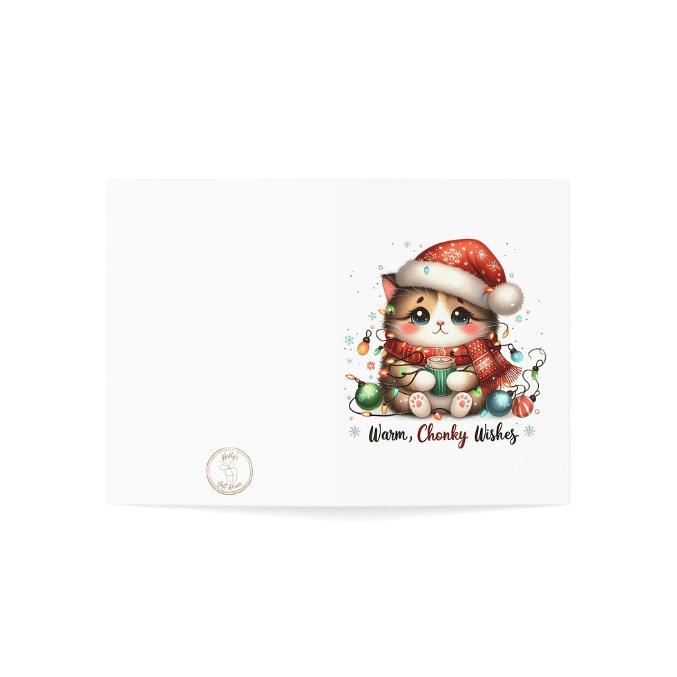 Thumbnail: Warm, Chunky Wishes Christmas Cards (1, 10, 30, and 50pcs)