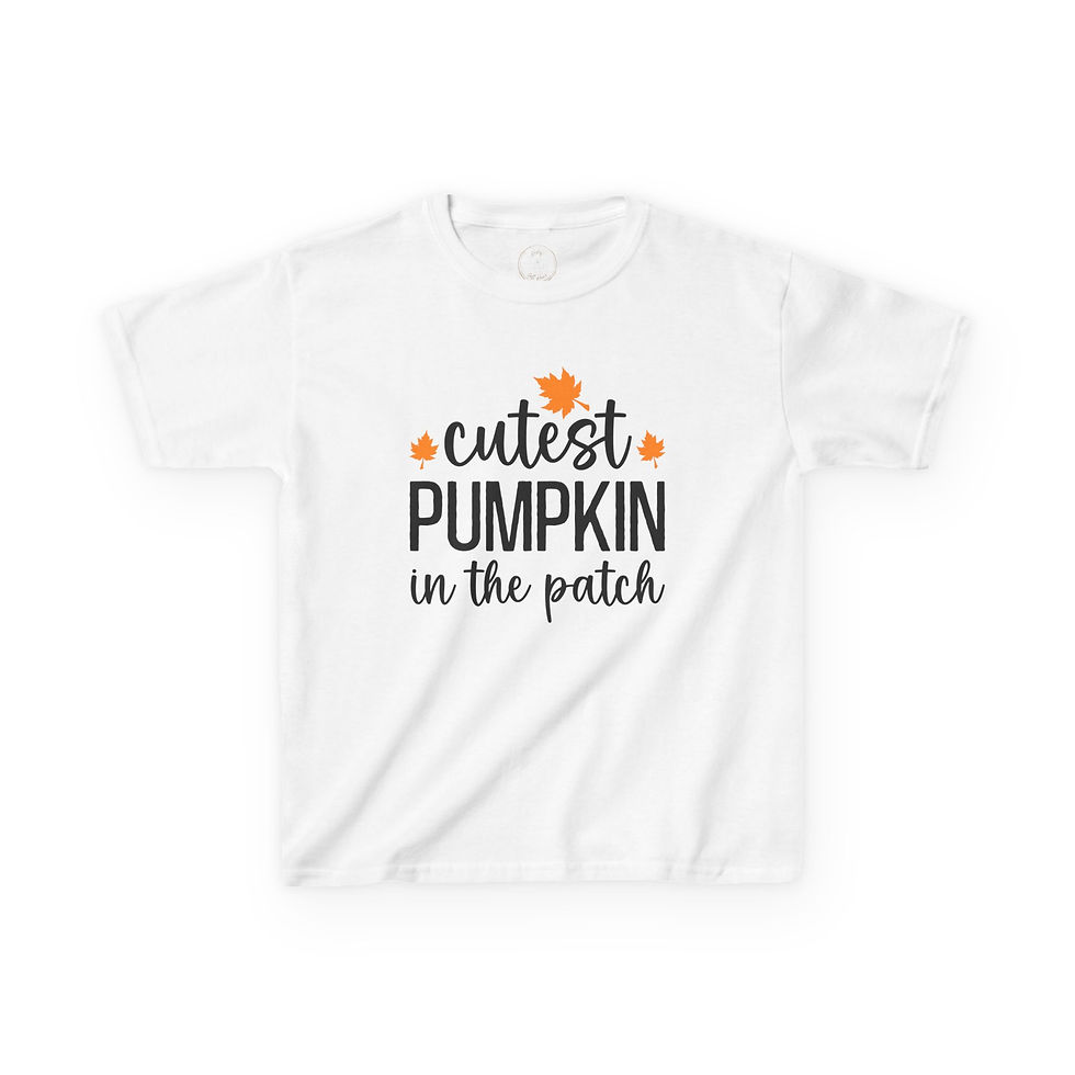 Cutest Pumpkin In The Patch Kids Tee