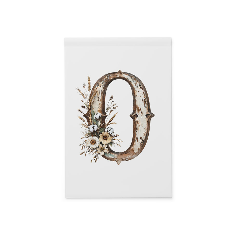 Thumbnail: Country Letter 'O' Garden Banner