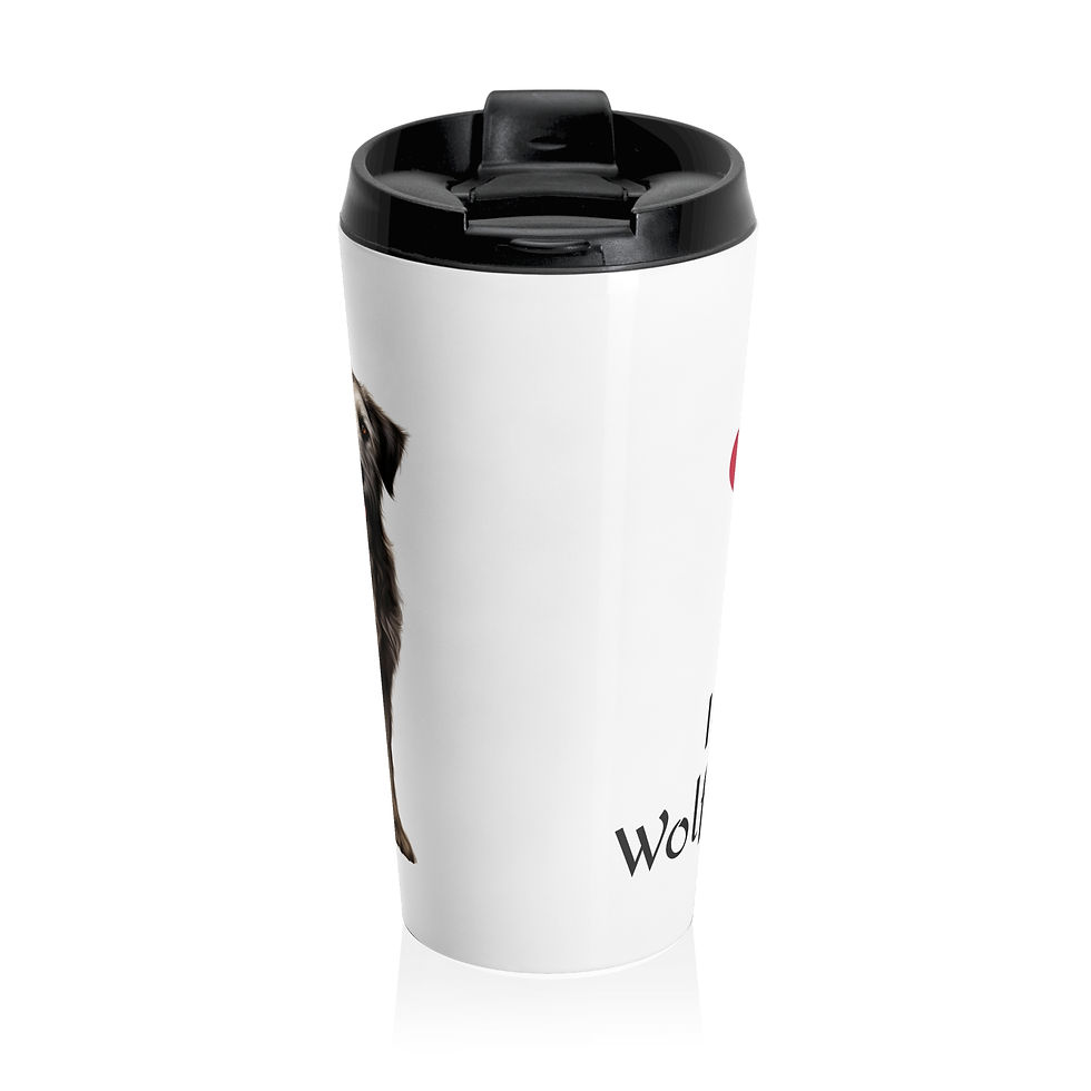 Thumbnail: I Love My Irish Wolfhound Stainless Steel Travel Mug