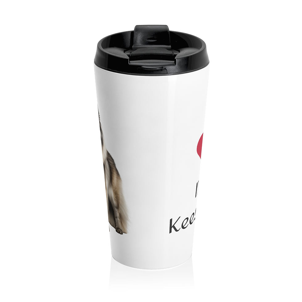 Thumbnail: I Love My Keeshond Stainless Steel Travel Mug