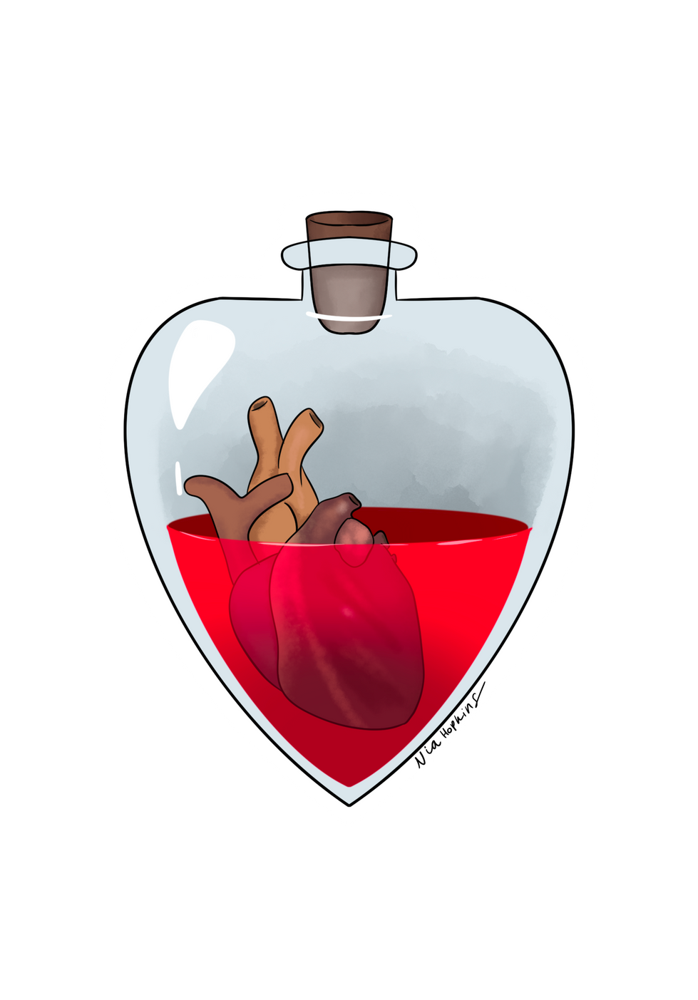 health potion bottle sticker - Nia Hopkins
