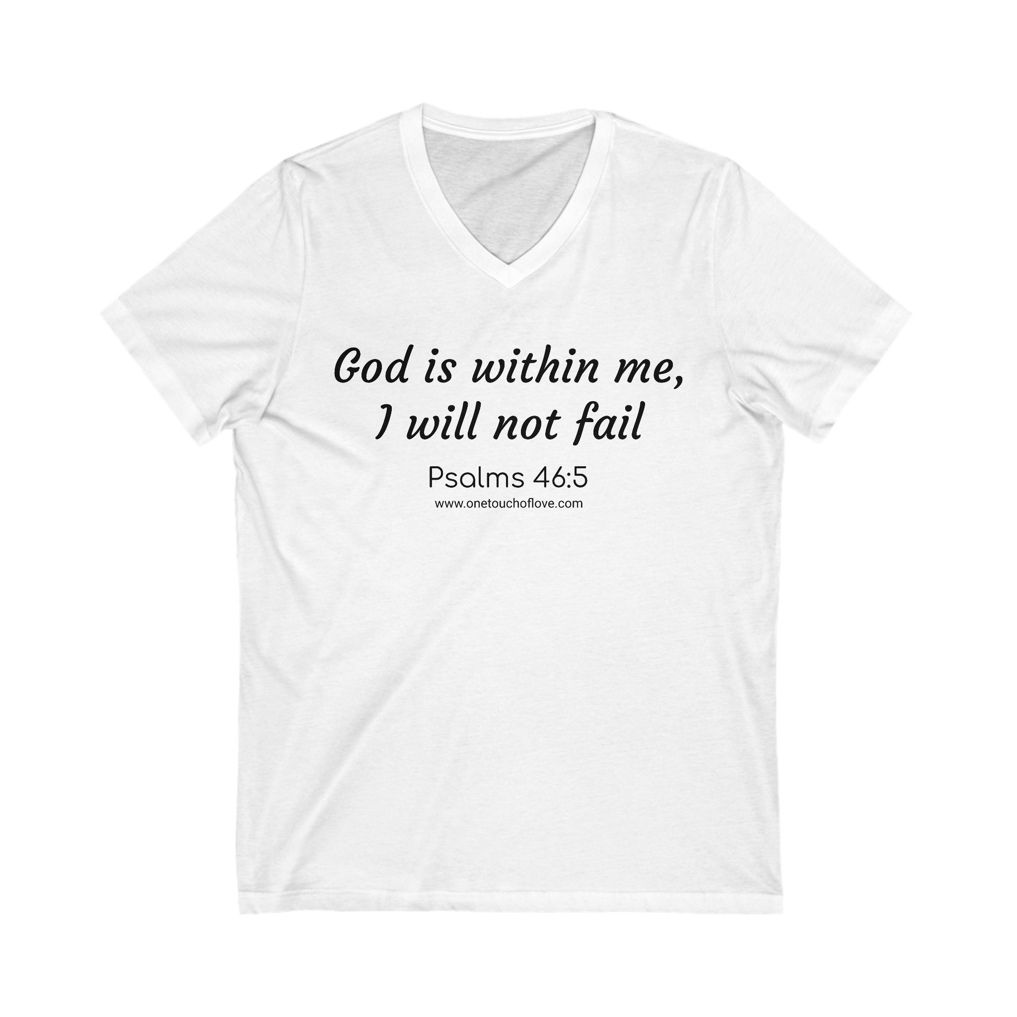 I Will Not Fail Short Sleeve V-Neck Tee