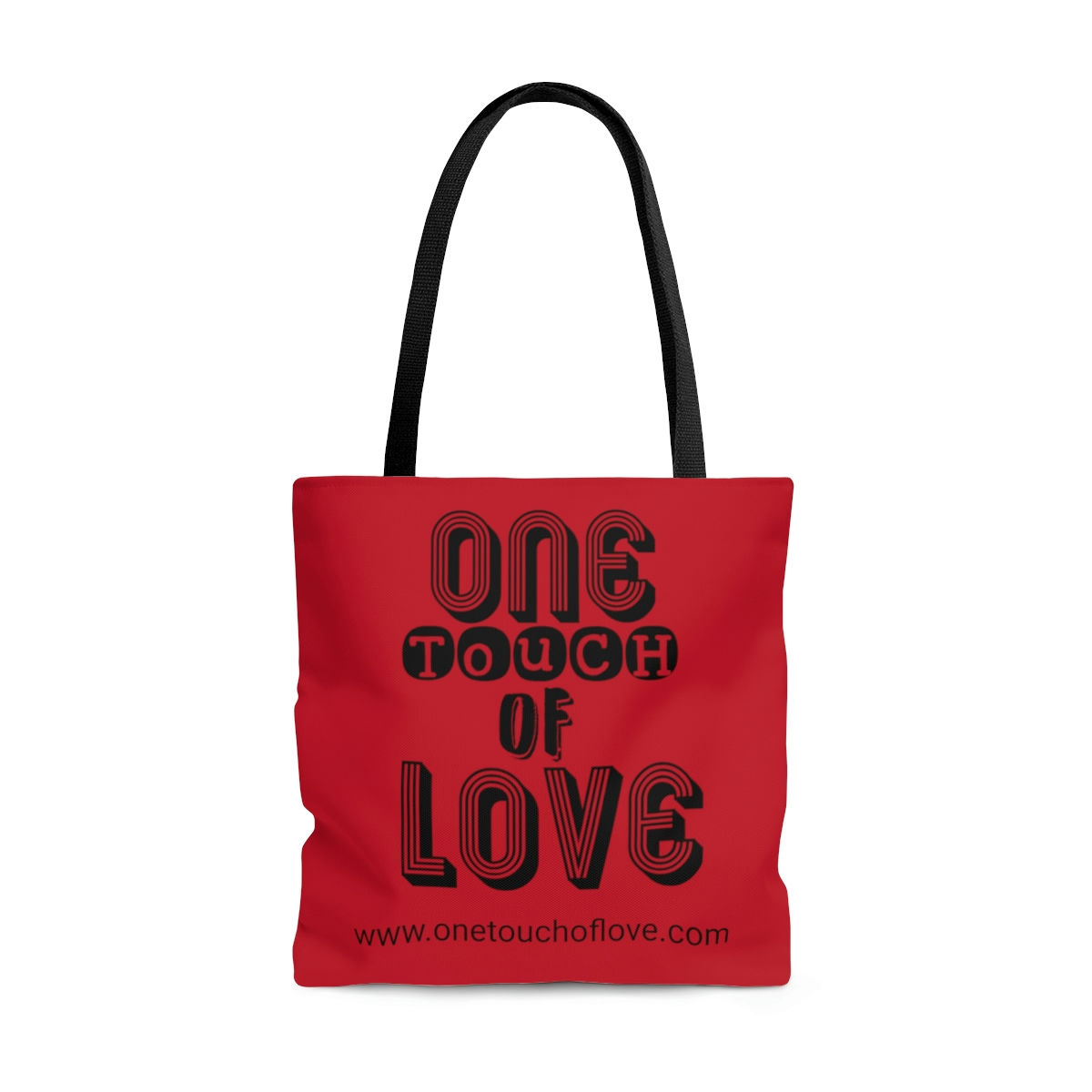 One Touch of Love Red AOP Tote Bag