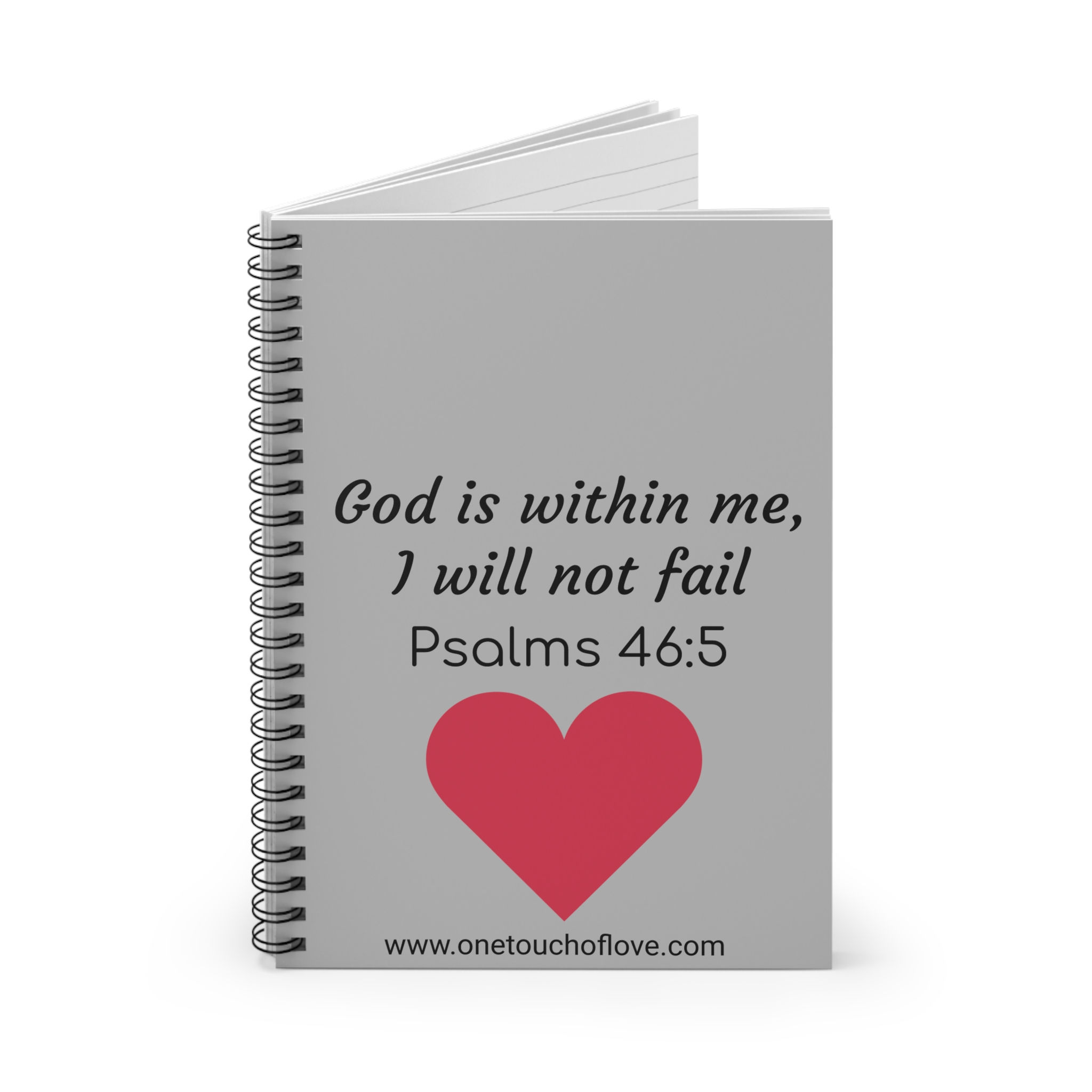 God is Within Me, I Will Not Fail Journal