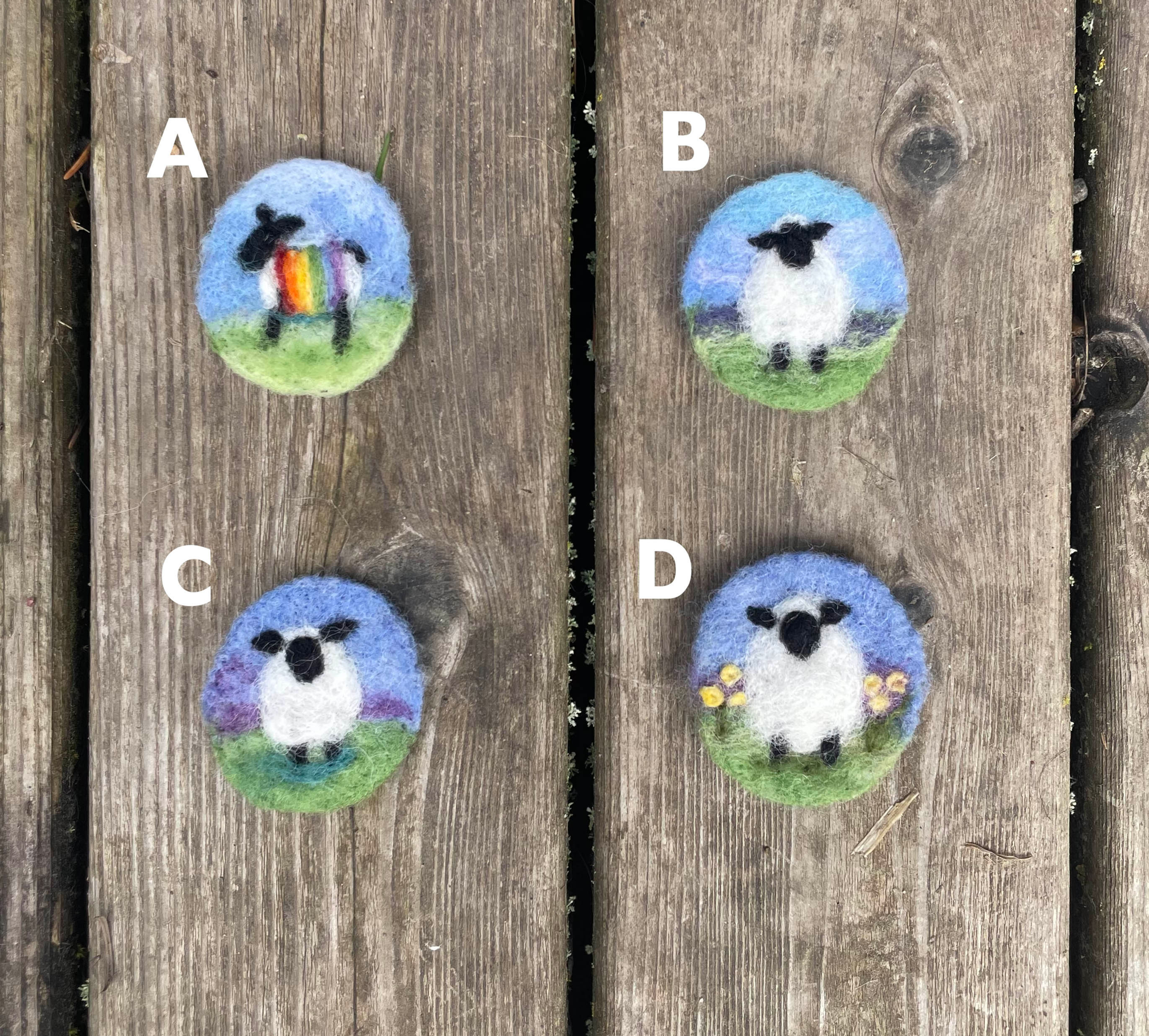 Mini Sheep Brooch