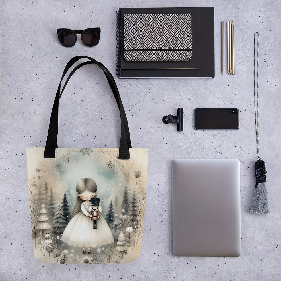 Thumbnail: Clara and the Nutcracker Tote Bag – Festive Holiday Gift for Ballet Lovers