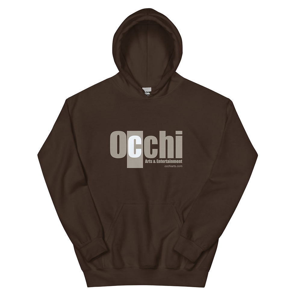 Thumbnail: Occhi Grey Logo Unisex Hoodie