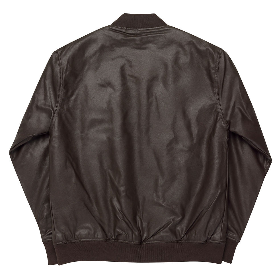 Miniatura: Occhi Leather Bomber Jacket