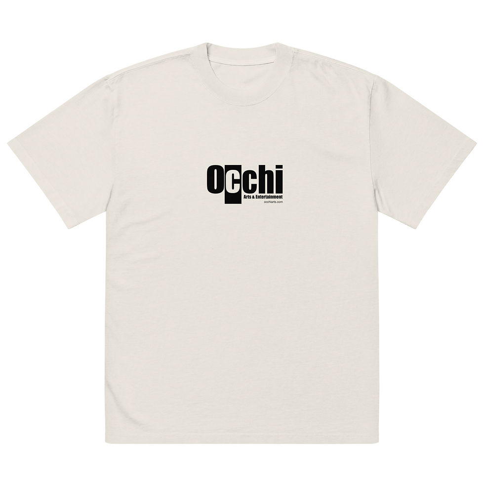 Thumbnail: OcchiArts QR Oversized faded t-shirt