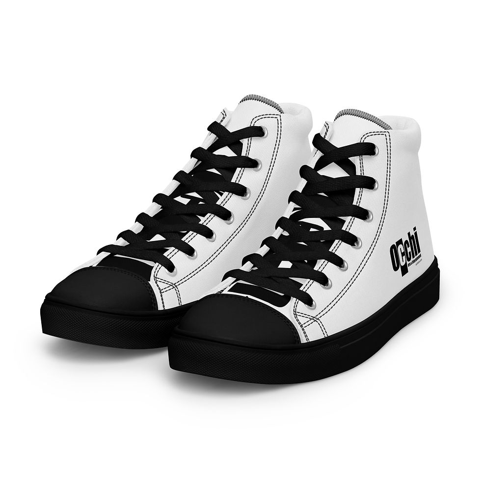 Miniatura: Occhi Arts Men’s high top canvas shoes