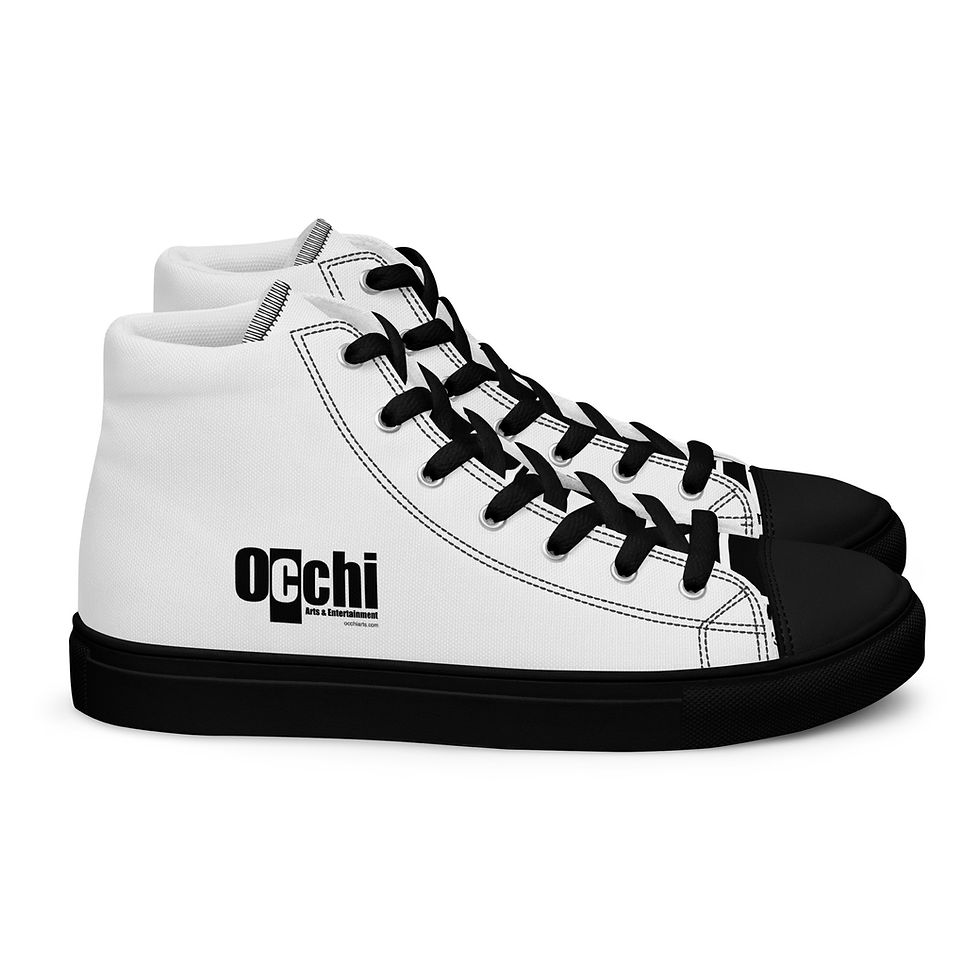 Miniatura: Occhi Arts Men’s high top canvas shoes