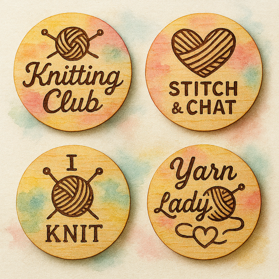 Thumbnail: Custom Coasters - Wood-Burned and Resin Coated