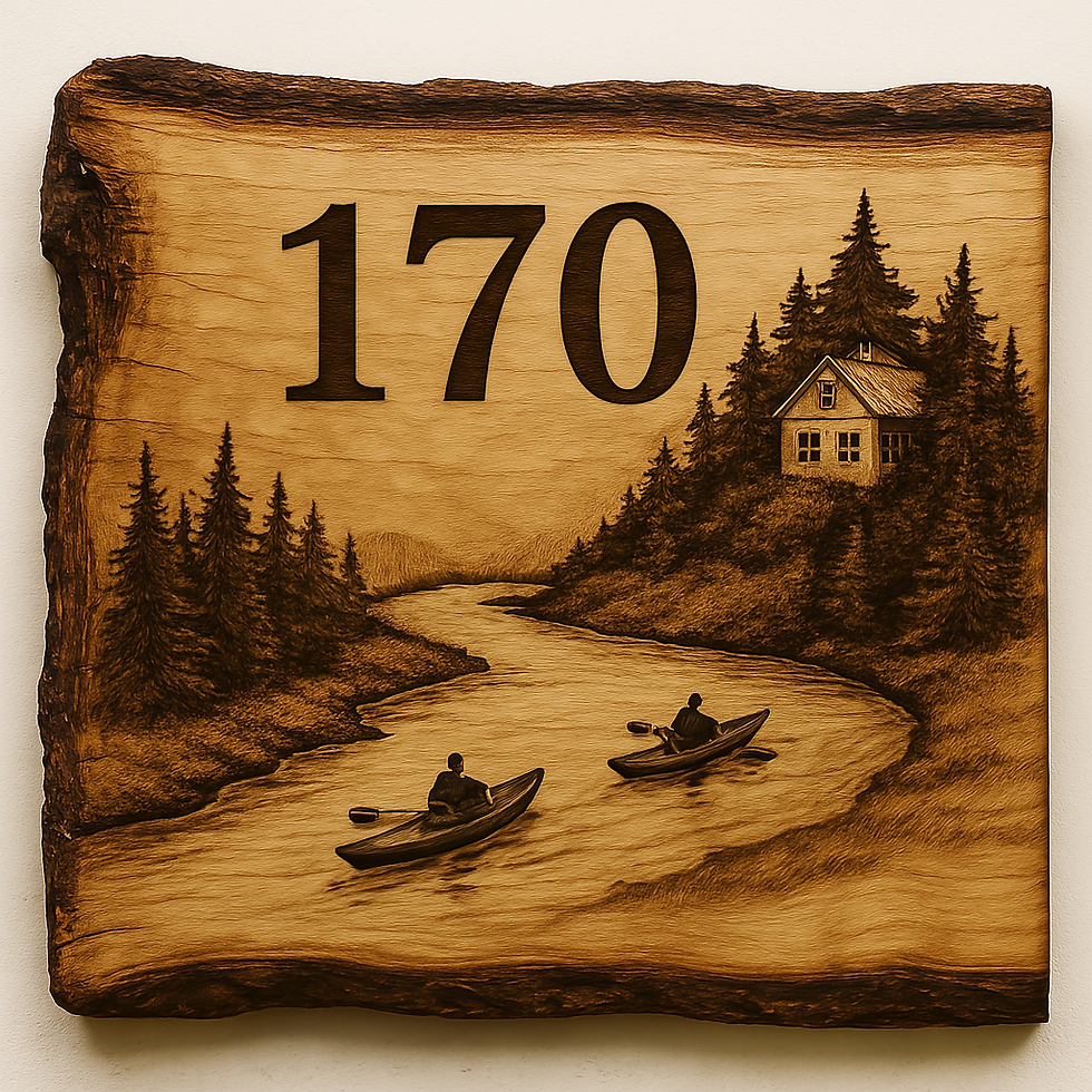Thumbnail: Custom Signs - Wood-Burned and Resin Coated
